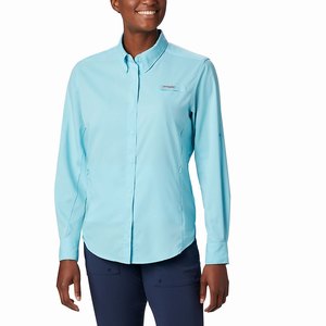 Columbia PFG Tamiami™ II Långärmad Tröja Dam Blå (BKILS6584)